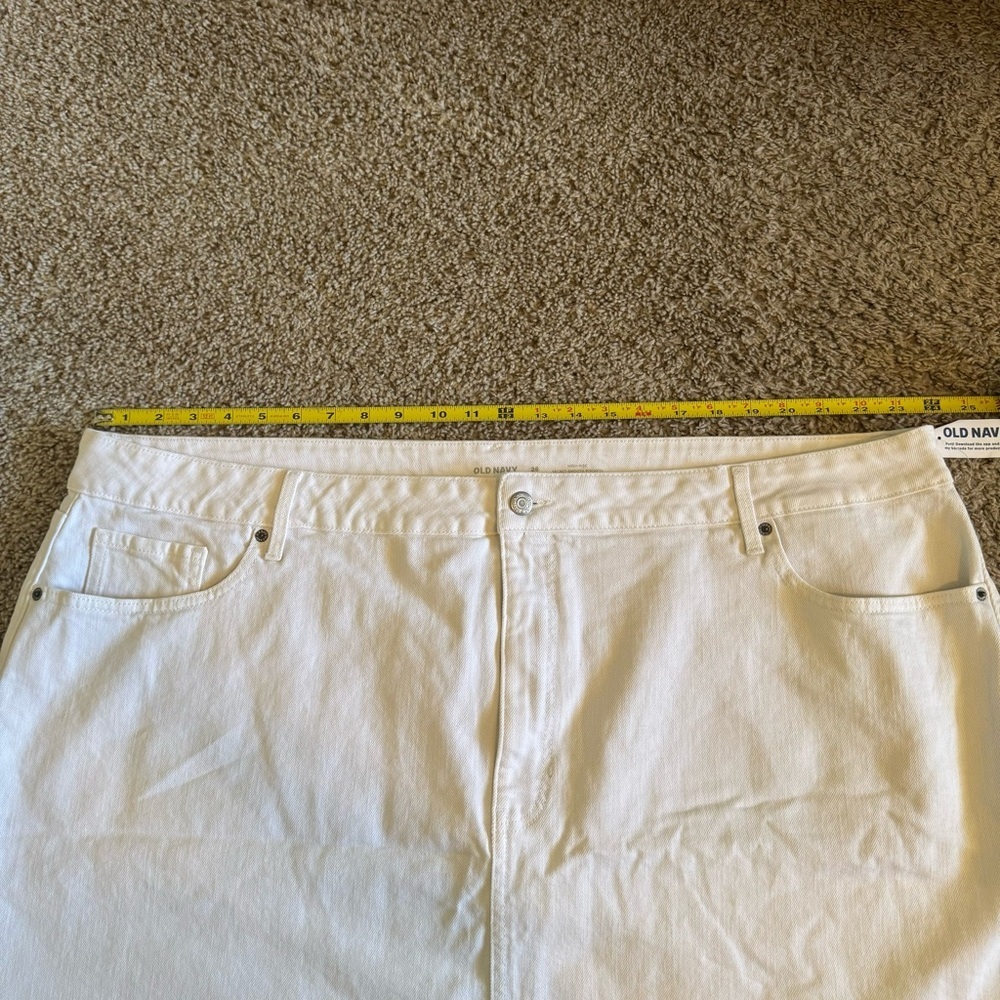 NWT Set Lot Of 2 Old Navy Denim Skirt Sz 26 High Rise Mini Secret Smooth Pockets - Picture 14 of 16